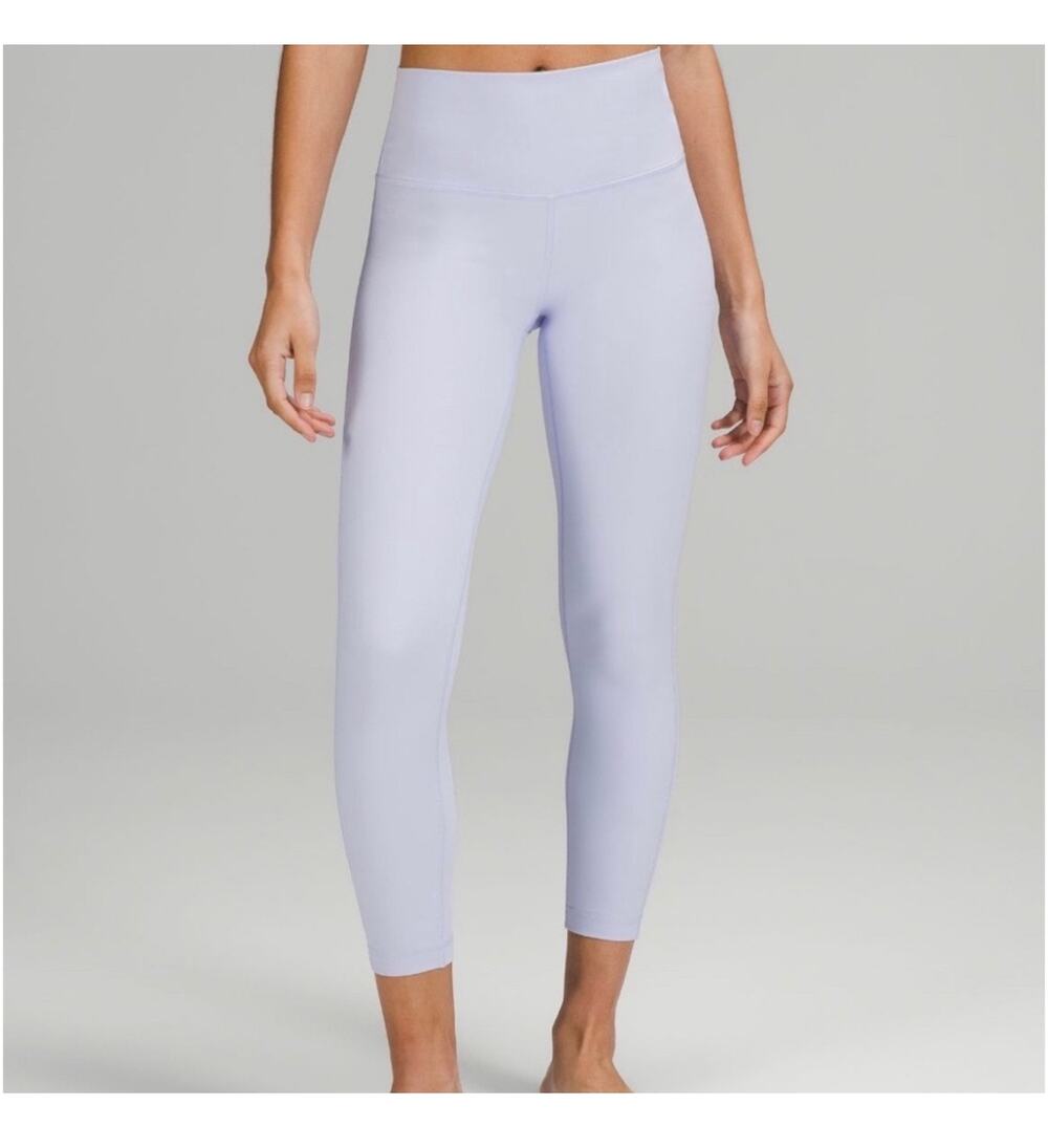 Lululemon Wunder Under High Rise Tight 25" Pastel Blue Leggings Size 6